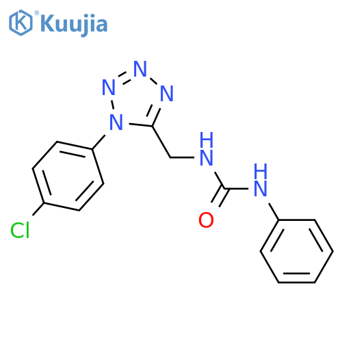3-{1-(4-chlorophenyl)-1H-1,2,3,4-tetrazol-5-ylmethyl}-1-phenylurea structure