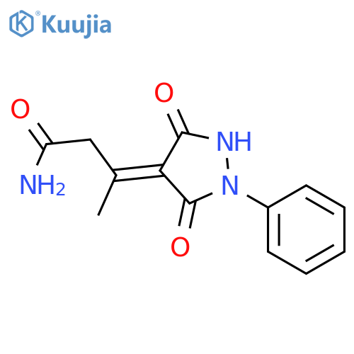 Butanamide, 3-(3,5-dioxo-1-phenyl-4-pyrazolidinylidene)- structure