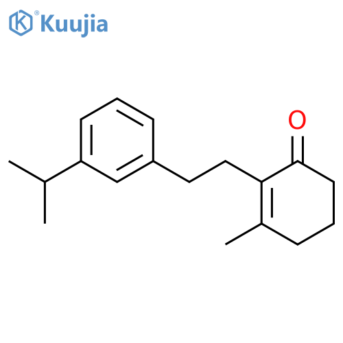 2-Cyclohexen-1-one, 3-methyl-2-[2-[3-(1-methylethyl)phenyl]ethyl]- structure