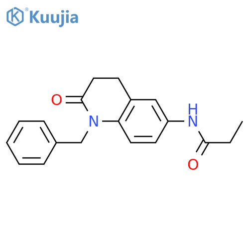 N-(1-benzyl-2-oxo-1,2,3,4-tetrahydroquinolin-6-yl)propanamide structure