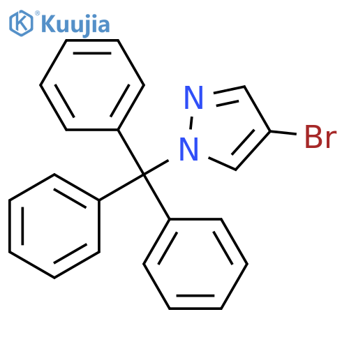 4-Bromo-1-trityl-1H-pyrazole structure