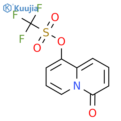 4-Oxo-4H-quinolizin-9-YL trifluoromethanesulfonate structure