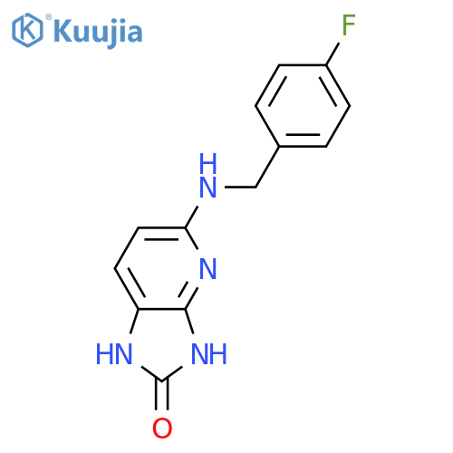 5-(4-Fluorophenyl)methylamino-1,3-dihydro-2H-imidazo4,5-bpyridin-2-one structure