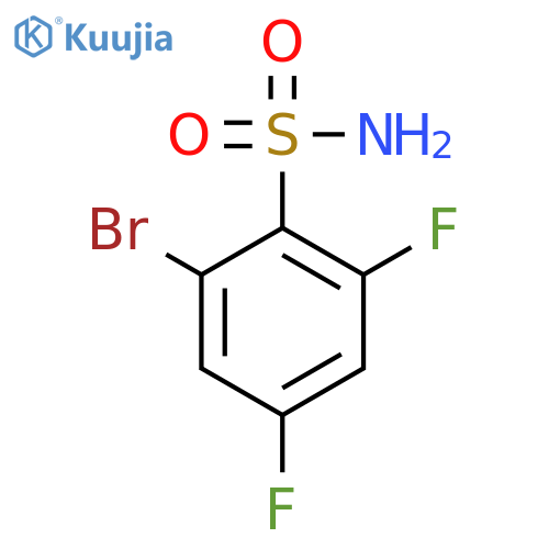 2-Bromo-4,6-difluorobenzenesulfonamide structure