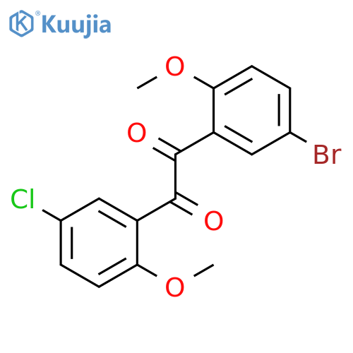 1-(5-Bromo-2-methoxy-phenyl)-2-(5-chloro-2-methoxy-phenyl)-ethane-1,2-dione structure