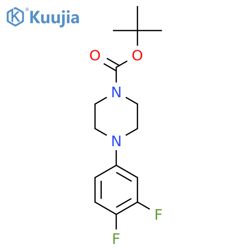 Tert-butyl 4-(3,4-difluorophenyl)piperazine-1-carboxylate structure