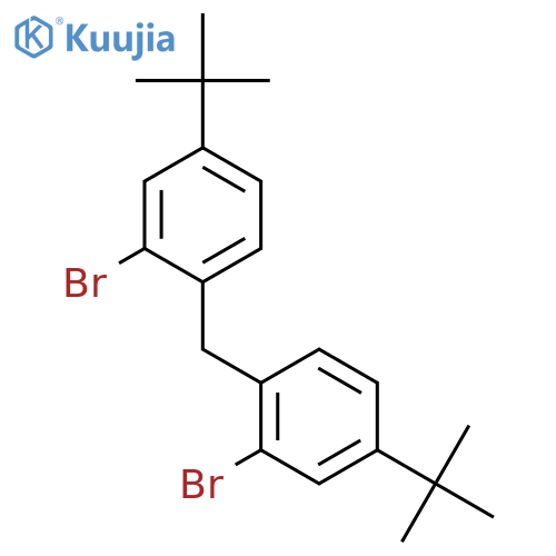 bis(2-bromo-4-(tert-butyl)phenyl)methane structure