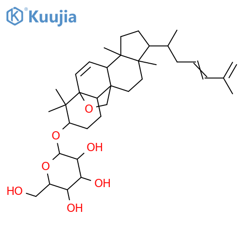 5,19-Epoxycucurbita-6,23,25-trien-3-ol; (3β,5β,23E)-form, 3-O-β-D-Glucopyranoside structure