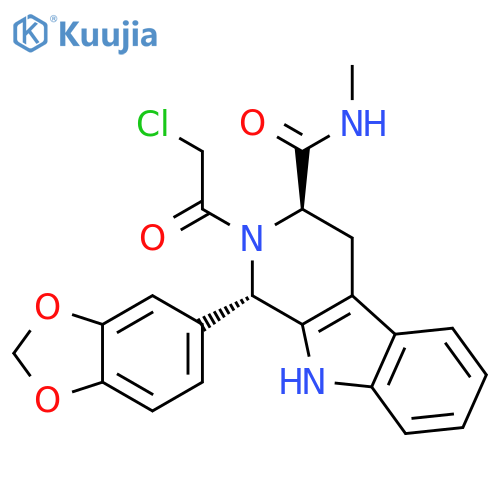 (1S,3R)-1-(1,3-Benzodioxol-5-yl)-2-(2-chloroacetyl)-2,3,4,9-tetrahydro-N-methyl-1H-pyrido3,4-bindole-3-carboxamide structure