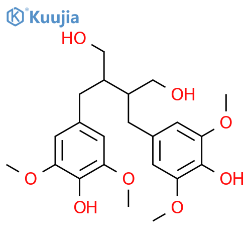 1,4-Butanediol, 2,3-bis[(4-hydroxy-3,5-dimethoxyphenyl)methyl]- structure