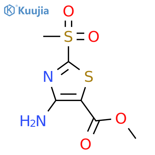Methyl 4-amino-2-(methylsulfonyl)thiazole-5-carboxylate structure