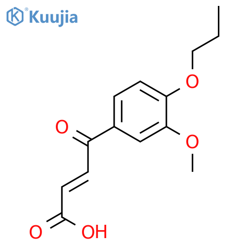 2-Butenoic acid, 4-(3-methoxy-4-propoxyphenyl)-4-oxo- structure