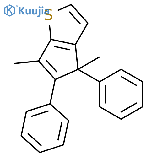 4H-Cyclopenta[b]thiophene, 4,6-dimethyl-4,5-diphenyl- structure