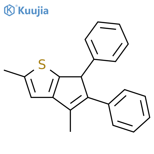 6H-Cyclopenta[b]thiophene, 2,4-dimethyl-5,6-diphenyl- structure