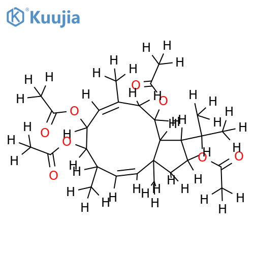 (1R,2E,4S,5R,6S,7E,10S,11S,12R)-5,6,10,18-tetraacetoxy-2,7-dolabelladiene structure