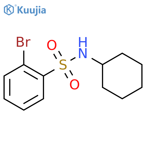 2-Bromo-N-cyclohexylbenzenesulfonamide structure