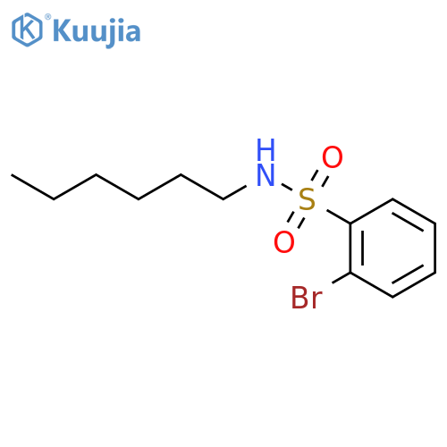 2-Bromo-N-hexylbenzenesulfonamide structure
