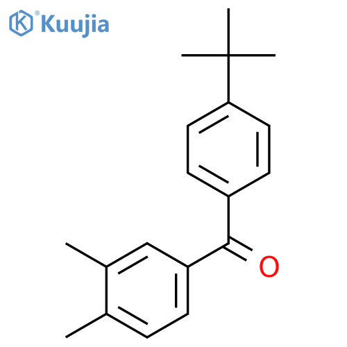 4-Tert-butyl-3',4'-dimethylbenzophenone structure