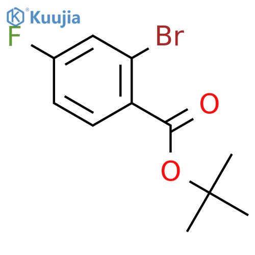 tert-Butyl 2-bromo-4-fluorobenzoate structure