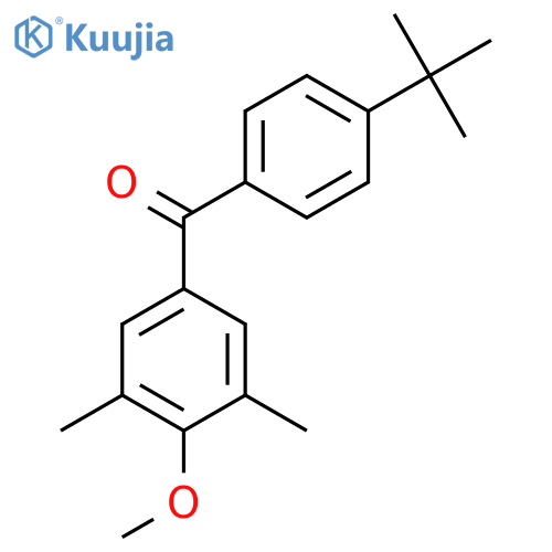 4-Tert-butyl-3',5'-dimethyl-4'-methoxybenzophenone structure