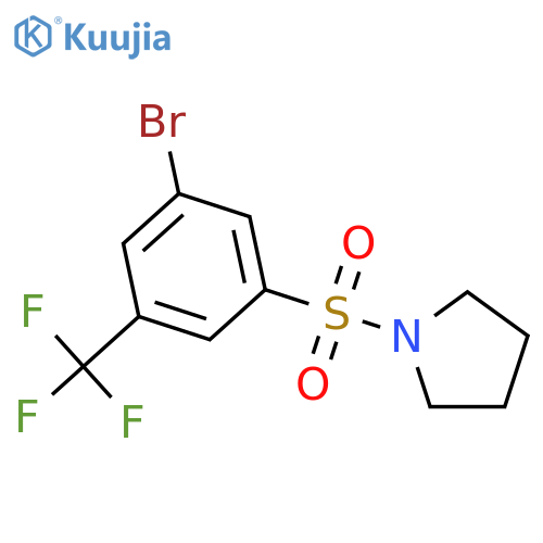 1-(3-Bromo-5-trifluoromethylphenylsulfonyl)pyrrolidine structure