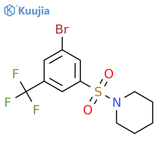 1-(3-Bromo-5-trifluoromethylphenylsulfonyl)piperidine structure