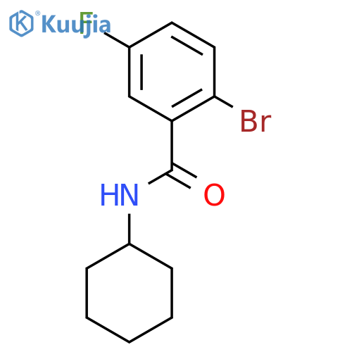 N-Cyclohexyl 2-bromo-5-fluorobenzamide structure