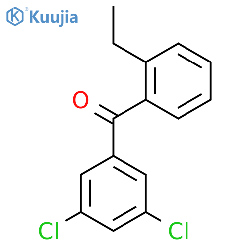 3,5-Dichloro-2'-ethylbenzophenone structure