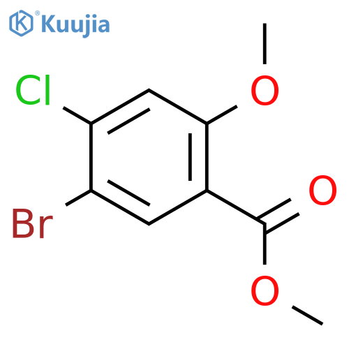 Methyl 5-bromo-4-chloro-2-methoxybenzoate structure