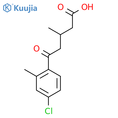 5-(4-Chloro-2-methylphenyl)-3-methyl-5-oxovaleric acid structure