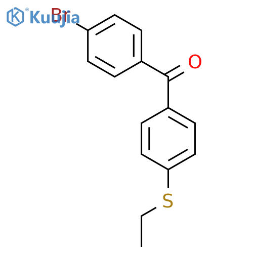 4-bromo-4'-(ethylthio)benzophenone structure