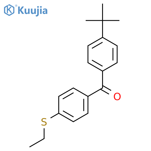 4-Tert-Butyl-4'-(ethylthio)benzophenone structure