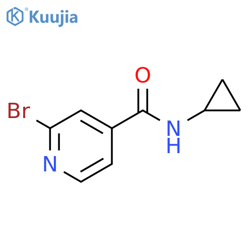 2-Bromo-N-cyclopropylisonicotinamide structure