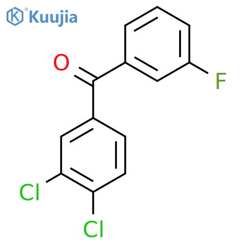 3,4-Dichloro-3'-fluorobenzophenone structure