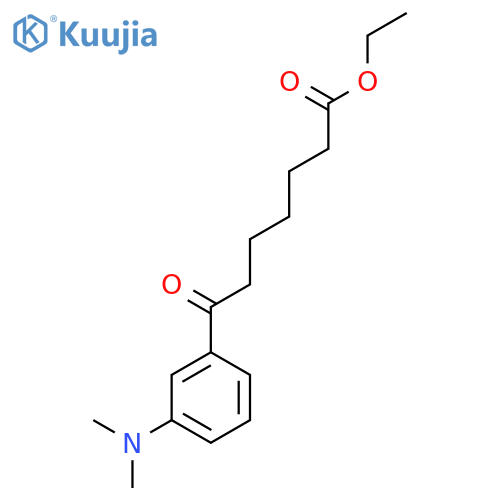 Ethyl 7-[3-(N,N-dimethylamino)phenyl]-7-oxoheptanoate structure