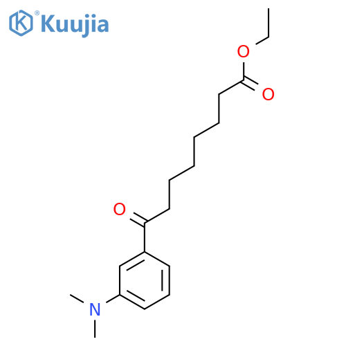 Ethyl 8-3-(N,N-dimethylamino)phenyl-8-oxooctanoate structure