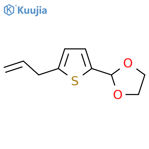 3-(5-(1,3-Dioxolan-2-YL)-2-thienyl)-1-propene structure