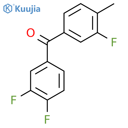 3,3',4-Trifluoro-4'-methylbenzophenone structure