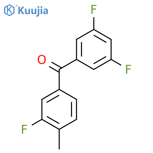 3,3',5-Trifluoro-4'-methylbenzophenone structure