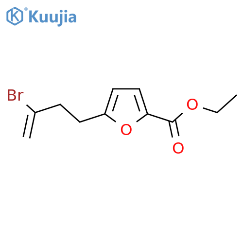 2-Bromo-4-(5-ethoxycarbonyl-2-furanyl)-1-butene structure