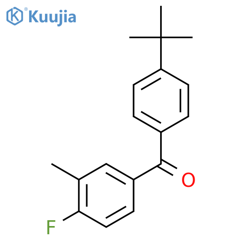 4-Tert-butyl-4'-fluoro-3'-methylbenzophenone structure