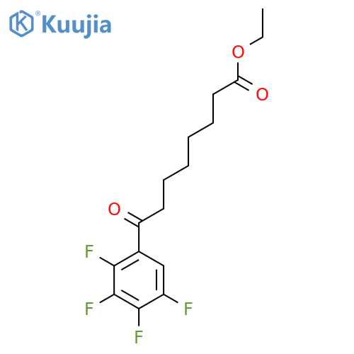 Ethyl 8-(2,3,4,5-tetrafluorophenyl)-8-oxooctanoate structure