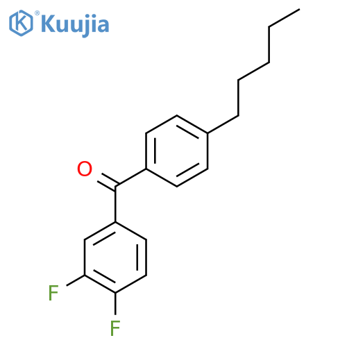 3,4-Difluoro-4'-n-pentylbenzophenone structure