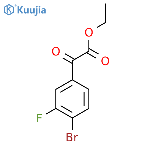 Ethyl 4-bromo-3-fluorobenzoylformate structure