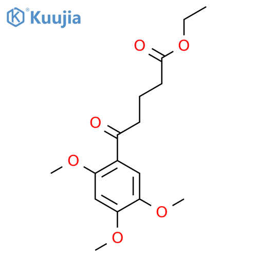 Ethyl 5-(2,4,5-trimethoxyphenyl)-5-oxovalerate structure