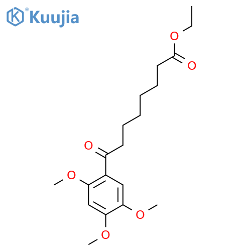 Ethyl 8-(2,4,5-trimethoxyphenyl)-8-oxooctanoate structure
