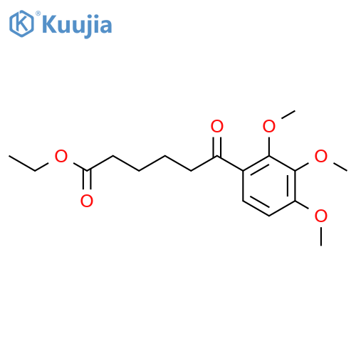Ethyl 6-(2,3,4-trimethoxyphenyl)-6-oxohexanoate structure