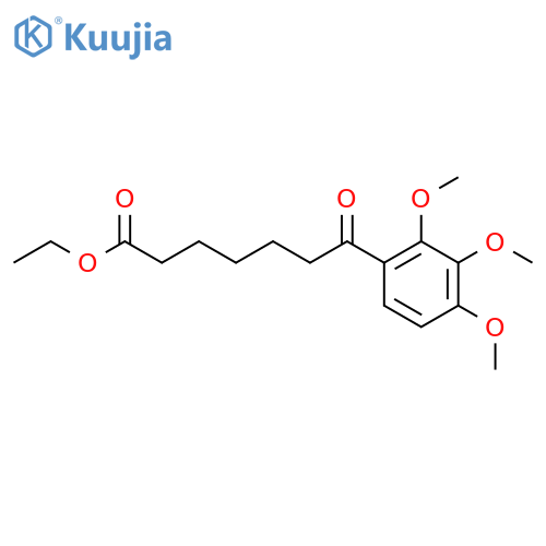 Ethyl 7-(2,3,4-trimethoxyphenyl)-7-oxoheptanoate structure
