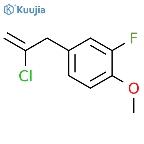 2-CHLORO-3-(3-FLUORO-4-METHOXYPHENYL)-1-PROPENE structure