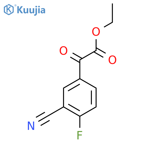 Ethyl 3-cyano-4-fluorobenzoylformate structure